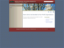 Tablet Screenshot of donations.clermontcountyohio.gov